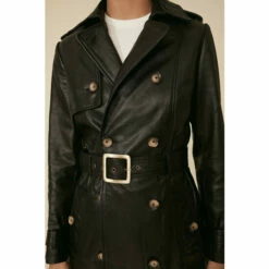 Oasis Leather Trench Coat For Female -Oasis Sales Store unnamed file 402