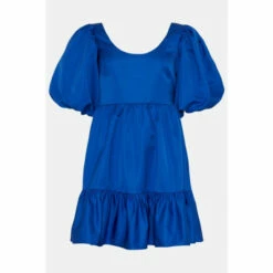Oasis Satin Puff Sleeve Skater Dress For Female 11 Oasis Satin Puff Sleeve Skater Dress For Female -Oasis Sales Store unnamed file 4023