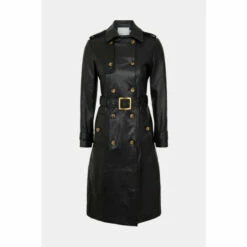 Oasis Leather Trench Coat For Female -Oasis Sales Store unnamed file 403