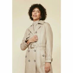 Oasis Leather Trench Coat For Female -Oasis Sales Store unnamed file 405