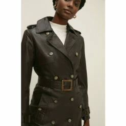 Oasis Leather Trench Coat For Female -Oasis Sales Store unnamed file 406