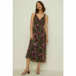 Oasis Petite Dobby Mesh Floral Knot Midi Dress For Female 11 Oasis Petite Dobby Mesh Floral Knot Midi Dress For Female -Oasis Sales Store unnamed file 4079