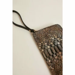 Oasis Leather Metallic Snake Print Zip Around Purse For Female -Oasis Sales Store unnamed file 4082