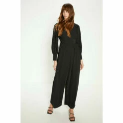 Oasis Petite Crepe Empire Seam Detail Jumpsuit For Female