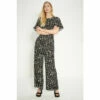 Oasis Petite Animal Printed Crepe Belted Jumpsuit For Female -Oasis Sales Store unnamed file 4142