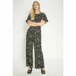 Oasis Petite Animal Printed Crepe Belted Jumpsuit For Female -Oasis Sales Store unnamed file 4146