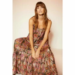 Oasis Paisley Print Metallic Double Strap Midi Dress For Female -Oasis Sales Store unnamed file 4158