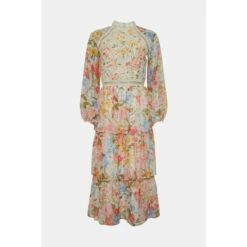 Oasis Petite Lace Floral Tiered Midi Dress For Female 10 Oasis Petite Lace Floral Tiered Midi Dress For Female -Oasis Sales Store unnamed file 417