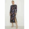 Oasis Floral Slinky Jersey Tie Back Midi Dress For Female -Oasis Sales Store unnamed file 4198