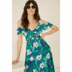 Oasis Floral Frill Lace Trim Midaxi Dress For Female -Oasis Sales Store unnamed file 4206