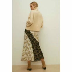 Oasis Mixed Botanist Floral Print Bias Midi Skirt For Female -Oasis Sales Store unnamed file 4209