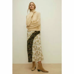 Oasis Mixed Botanist Floral Print Bias Midi Skirt For Female -Oasis Sales Store unnamed file 4211