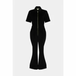 Oasis Cord Zip Through Flared Jumpsuit For Female -Oasis Sales Store unnamed file 422
