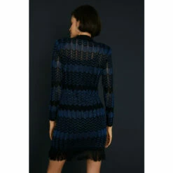 Oasis Sparkle Zig Zag Fringe Hem Knitted Mini Dress For Female -Oasis Sales Store unnamed file 4235