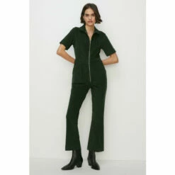 Oasis Cord Zip Through Flared Jumpsuit For Female -Oasis Sales Store unnamed file 424