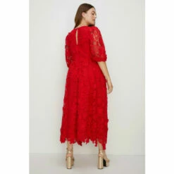 Oasis Plus Size Lace Puff Sleeve Midi Dress For Female 9 Oasis Plus Size Lace Puff Sleeve Midi Dress For Female -Oasis Sales Store unnamed file 4241