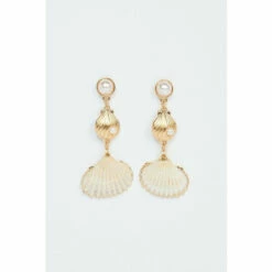 Oasis Shell Drop Earrings For Female