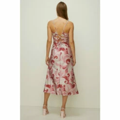 Oasis Paisley Shimmer Jersey Tie Back Cami Dress For Female -Oasis Sales Store unnamed file 4292