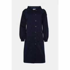 Oasis Button Detail Longline Parka For Female -Oasis Sales Store unnamed file 4303