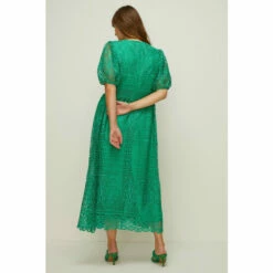 Oasis Plus Size Premium Lace Crew Neck Midi Dress For Female -Oasis Sales Store unnamed file 4343