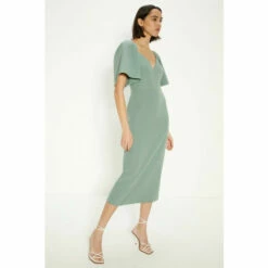 Oasis Crepe Cut Out Pencil Dress For Female