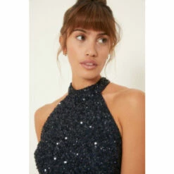 Oasis Tonal Sequin Halterneck Midi Dress For Female 13 Oasis Tonal Sequin Halterneck Midi Dress For Female -Oasis Sales Store unnamed file 4366
