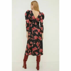 Oasis Rachel Stevens Floral Twist Satin Midi Dress For Female -Oasis Sales Store unnamed file 4377