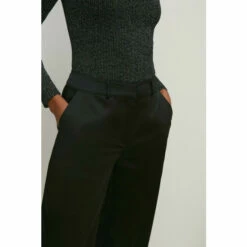 Oasis Petite Stretch Satin Straight Leg Trouser For Female -Oasis Sales Store unnamed file 4393