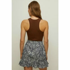 Oasis Printed Ruffle Wrap Mini Skirt For Female -Oasis Sales Store unnamed file 4427