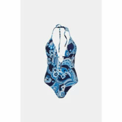 Oasis Tonal Retro Floral Ring Halter Swimsuit For Female -Oasis Sales Store unnamed file 4438