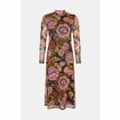 Oasis Paisley Funnel Neck Mesh Midi Dress For Female 10 Oasis Paisley Funnel Neck Mesh Midi Dress For Female -Oasis Sales Store unnamed file 4517