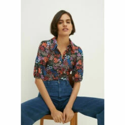 Oasis Jersey Crepe Floral Shirt For Female -Oasis Sales Store unnamed file 4525