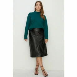 Oasis Plus Size Knitted Funnel Neck Jumper For Female -Oasis Sales Store unnamed file 4532