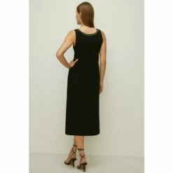 Oasis Embellished Cady Crepe Twist Front Midi Dress For Female -Oasis Sales Store unnamed file 4570