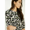 Oasis Cotton Animal Crew Neck Long Sleeve Top For Female -Oasis Sales Store unnamed file 4574