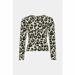 Oasis Cotton Animal Crew Neck Long Sleeve Top For Female -Oasis Sales Store unnamed file 4577