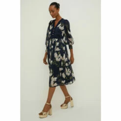Oasis Petite Magnolia Floral Dobby Lace V Neck Midi Dress For Female 8 Oasis Petite Magnolia Floral Dobby Lace V Neck Midi Dress For Female -Oasis Sales Store unnamed file 458