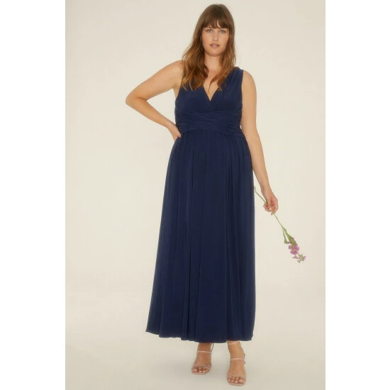 Oasis Plus Size Premium Jersey Ruched Maxi Dress For Female 3 Oasis Plus Size Premium Jersey Ruched Maxi Dress For Female