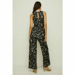 Oasis Knot Detail Ditsy Print Scuba Jumpsuit For Female -Oasis Sales Store unnamed file 4647