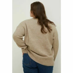 Oasis Plus Size Cosy Longline Rib Detail Jumper For Female -Oasis Sales Store unnamed file 4652