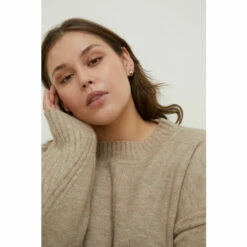 Oasis Plus Size Cosy Longline Rib Detail Jumper For Female -Oasis Sales Store unnamed file 4654