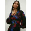 Oasis Floral Printed Twist Front Crepe Midi Dress For Female -Oasis Sales Store unnamed file 4663