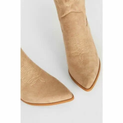 Oasis Faux Suede Stitch Detail Western Boot For Female -Oasis Sales Store unnamed file 4699