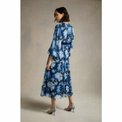 Oasis Cluster Floral Lace Balloon Sleeve Dobby Midi Dress For Female 9 Oasis Cluster Floral Lace Balloon Sleeve Dobby Midi Dress For Female -Oasis Sales Store unnamed file 4703