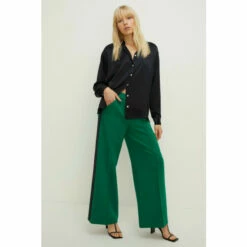 Oasis Premium Wide Leg Side Seam Detail Trouser For Female -Oasis Sales Store unnamed file 4710