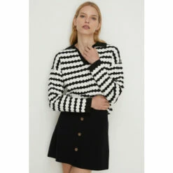 Oasis Premium Ponte Topstitch Button Through Skirt For Female