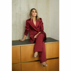 Oasis Rachel Stevens Stretch Satin Tailored Blazer For Female -Oasis Sales Store unnamed file 4727