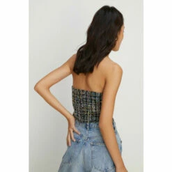Oasis Multi Colour Tweed Corset Top For Female -Oasis Sales Store unnamed file 4751