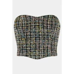 Oasis Multi Colour Tweed Corset Top For Female -Oasis Sales Store unnamed file 4752