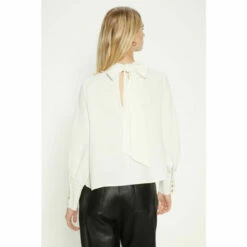 Oasis Petite Draped Crepe Button Detail Blouse For Female -Oasis Sales Store unnamed file 4773